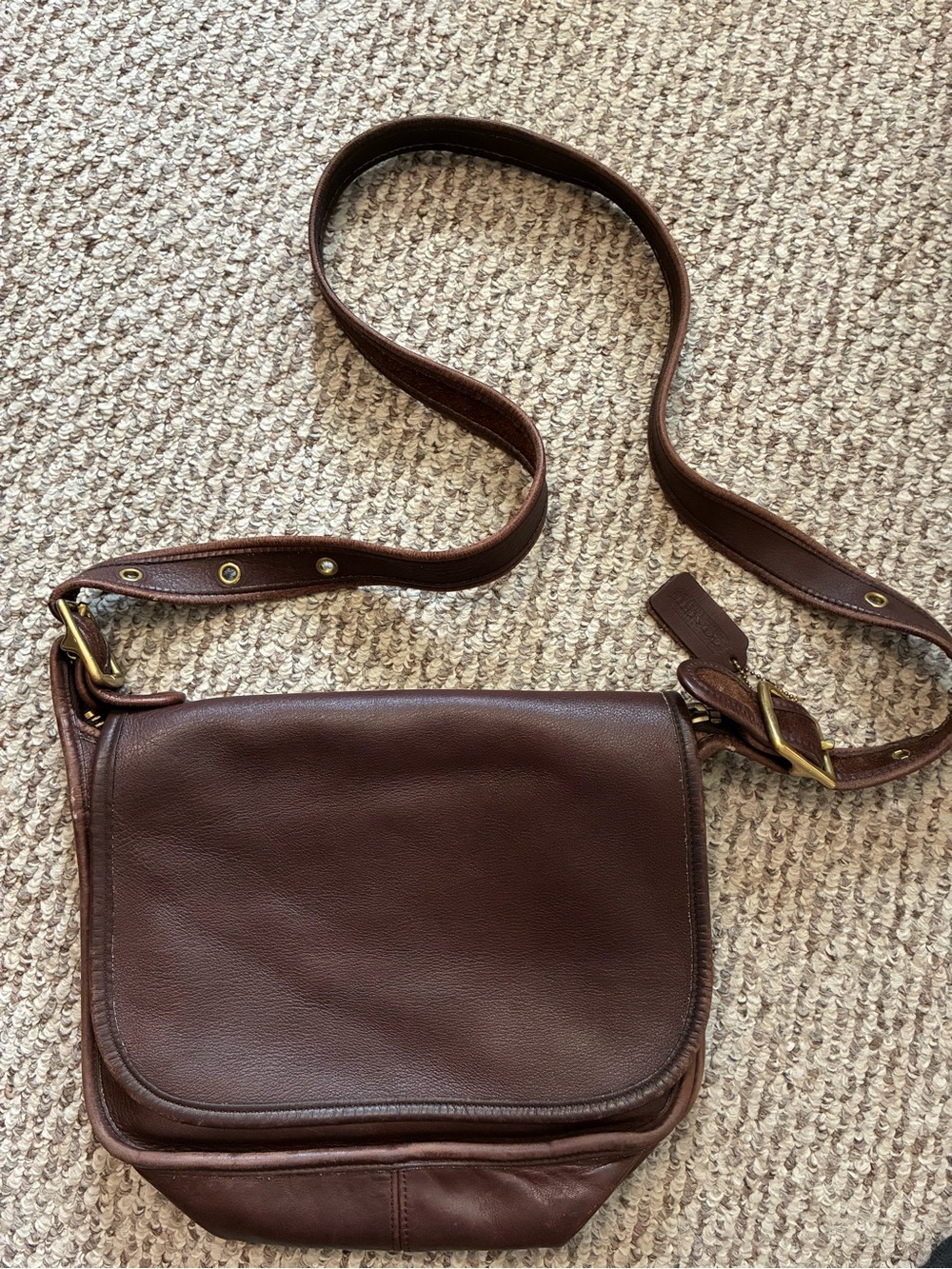 Patricia’s legacy Coach bag style 9951 Brown Leather Shoulder Crossbody Bag